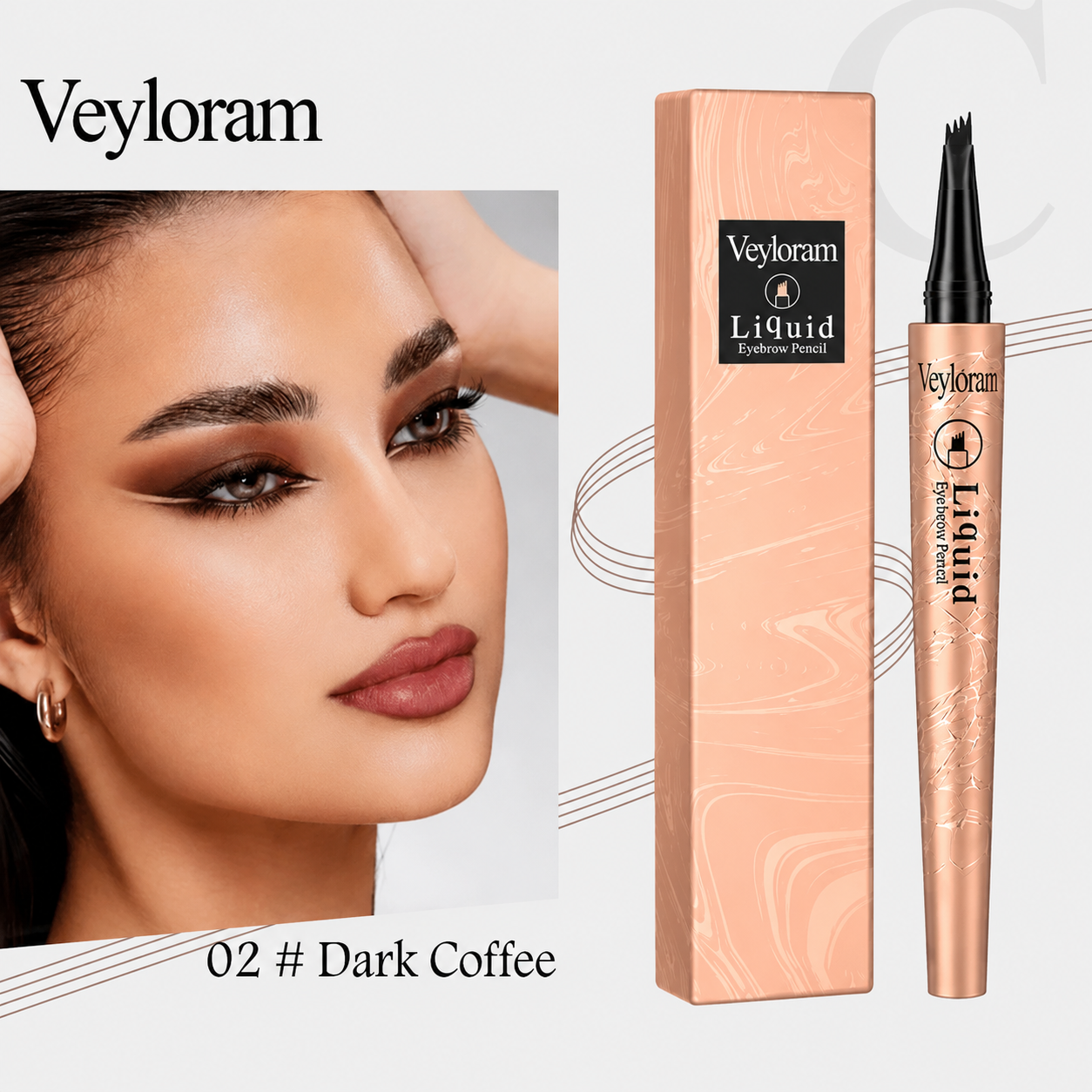 Veyloram 3D Waterproof Microblading Eyebrow Pen | Buy 1 Get 1 FREE
