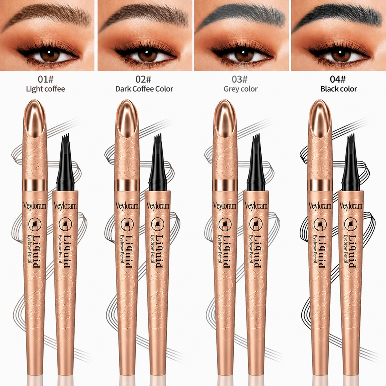 Veyloram 3D Waterproof Microblading Eyebrow Pen | Buy 1 Get 1 FREE