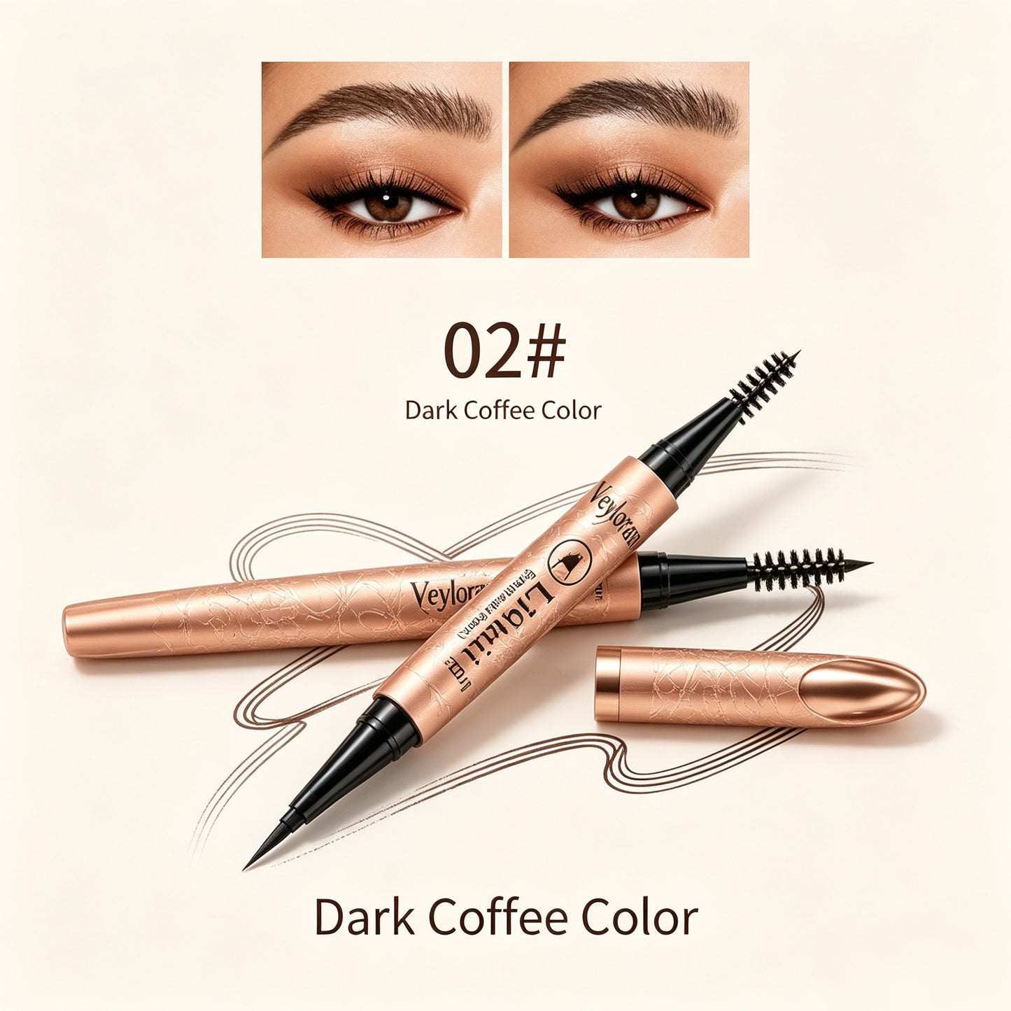 Veyloram 3D Waterproof Microblading Eyebrow Pen | Buy 1 Get 1 FREE