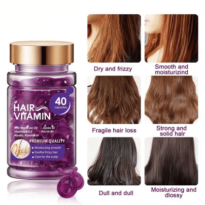 Moroccan Oil Hair Vitamin Capsules – Smooth, Shiny & Frizz-Controlled Hair