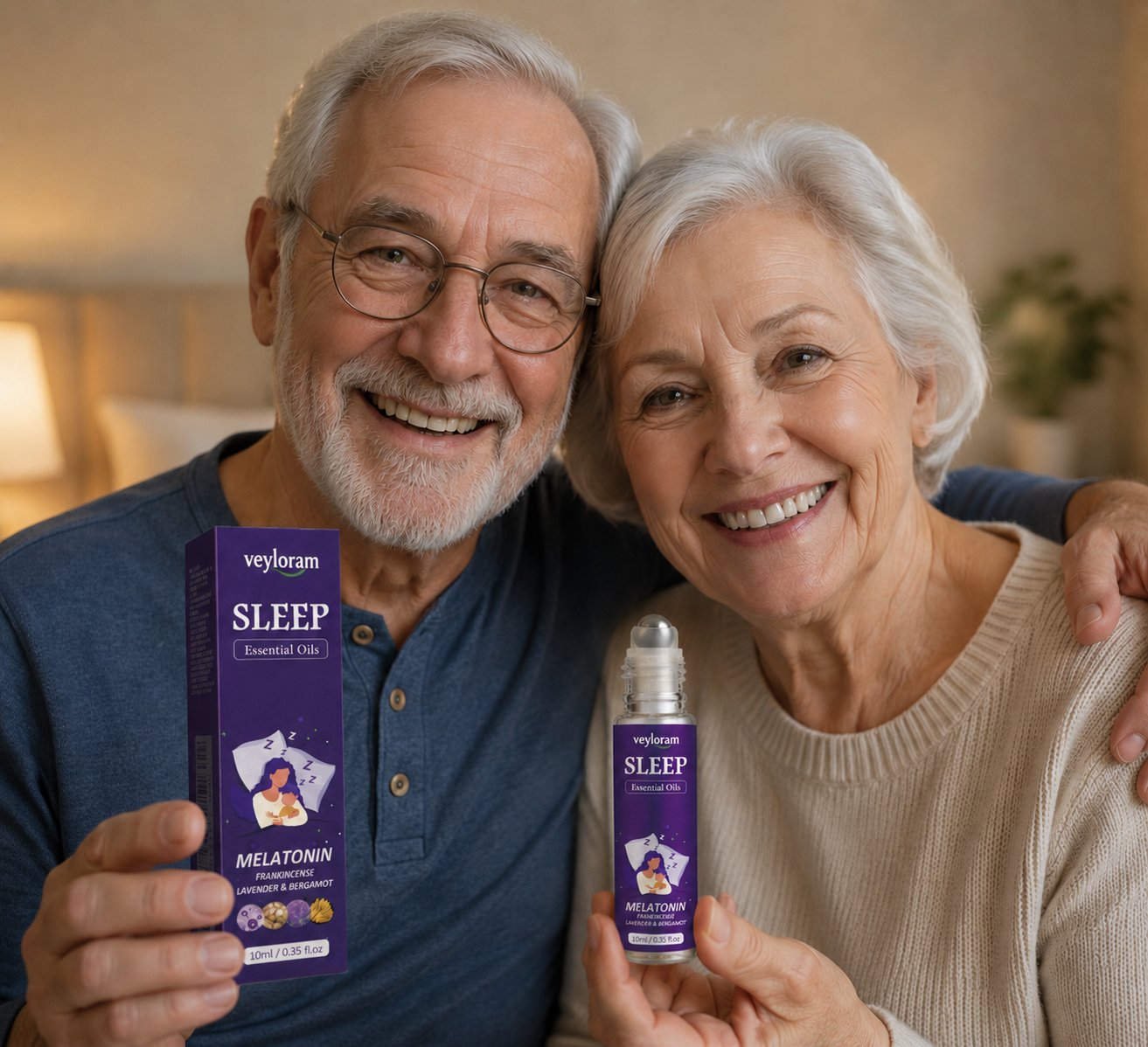 Veyloram Natural Sleep Aid Roll-On Essential Oil for Restful Night