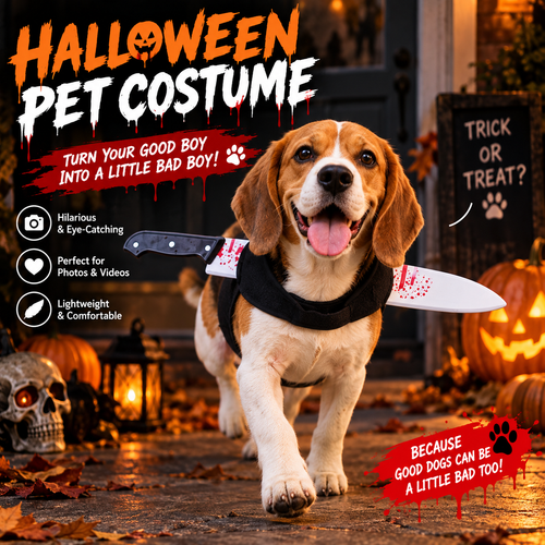 Caught Red-Pawed Funny Halloween Pet Costume
