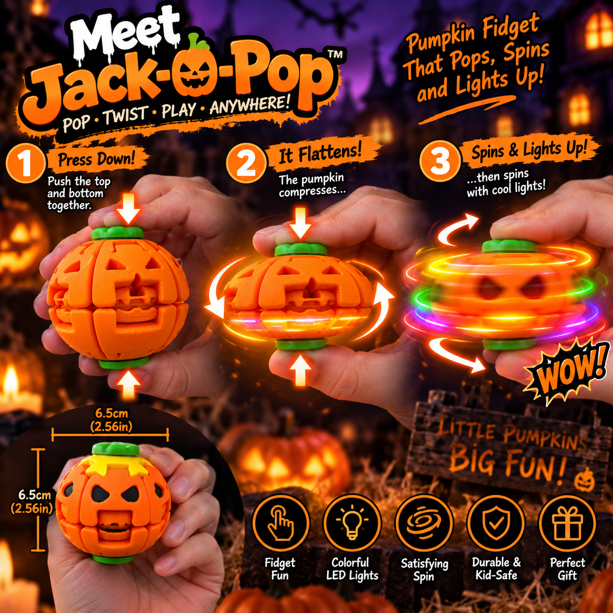 Meet Jack-O-Pop 🎃  The Pumpkin You’ll Keep Pressing