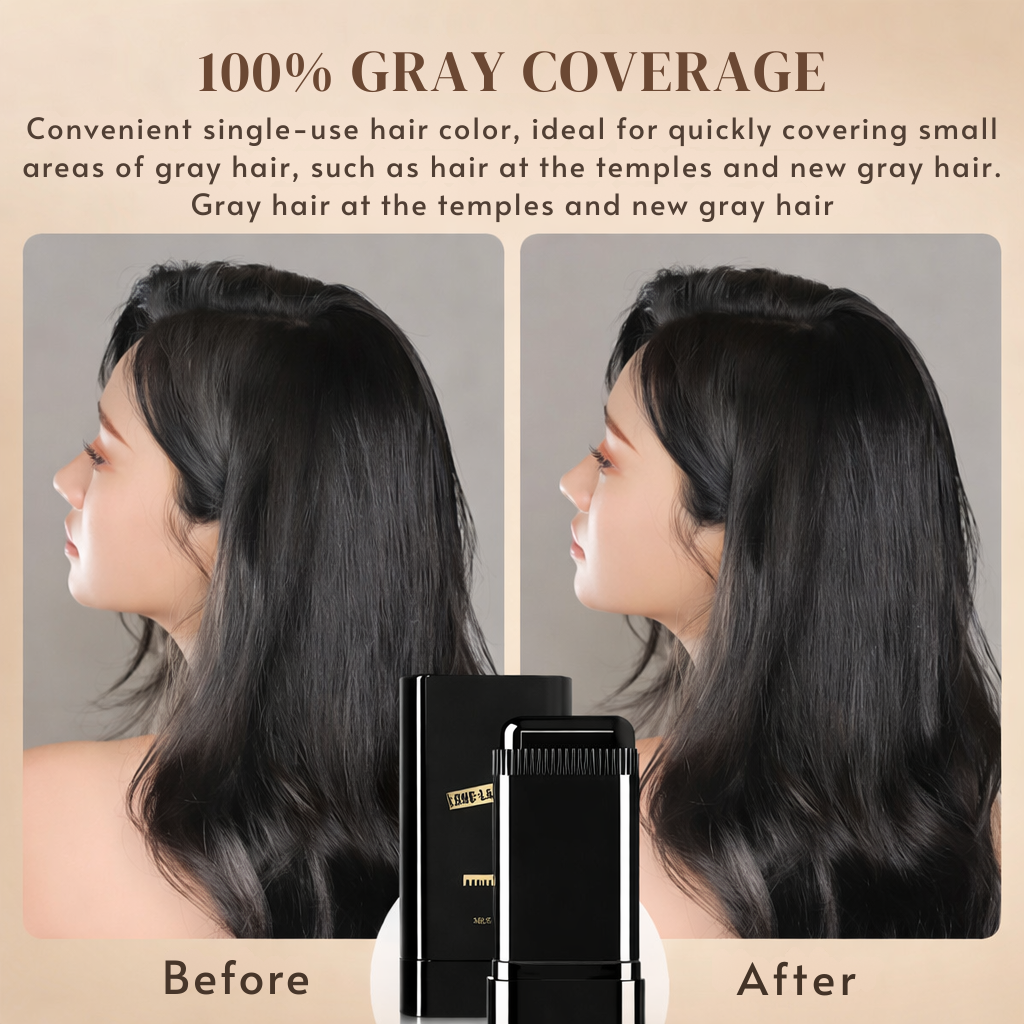 Veyloram Temporary Hair Touch-Up Stick, Instantly Conceal White Hair for Senior Men & Women