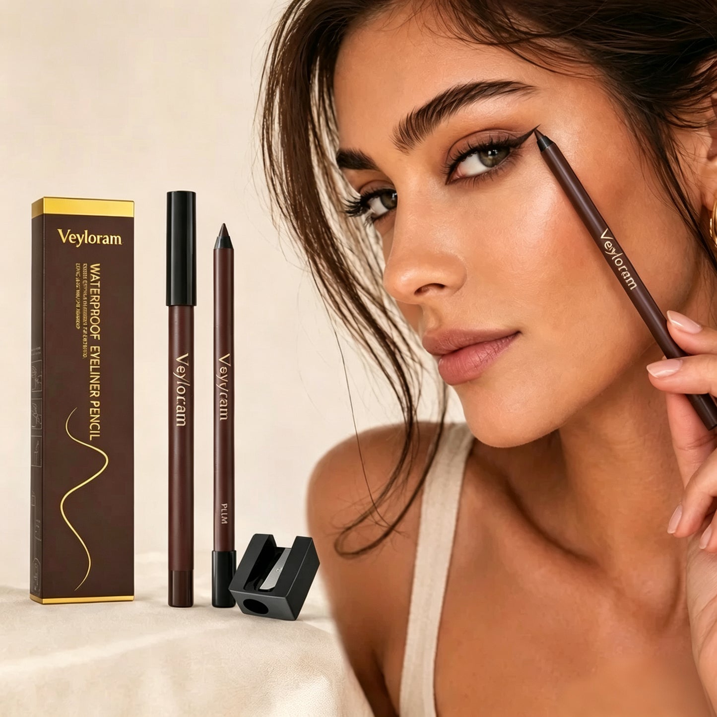 Veyloram Limited Time Offer-BUY 1 GET 1 FREE💜24HR Waterproof Eyeliner — Day to Night Wear