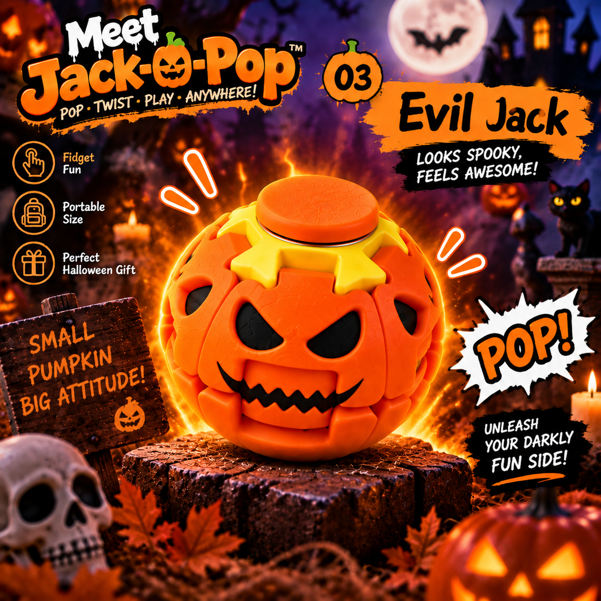 Meet Jack-O-Pop 🎃  The Pumpkin You’ll Keep Pressing